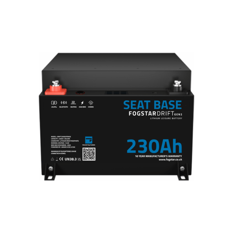 Seat Base Fogstar Drift 12V 230Ah Lithium Leisure Battery (Gen2)